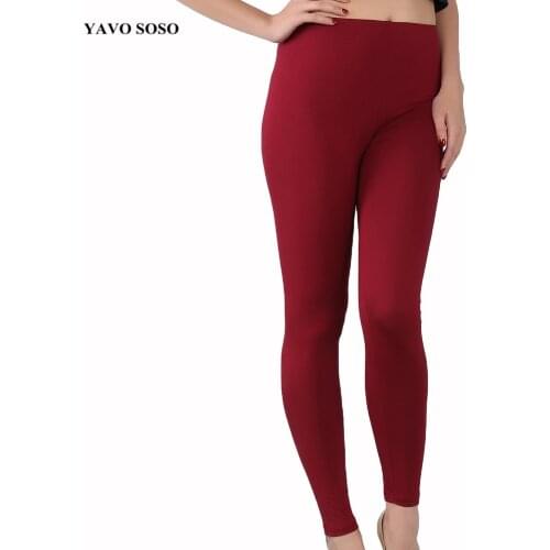 YAVO SOSO New Arrival Fashion Casual bamboo fiber high elastic leggings plus size 7XL big size Womens pants