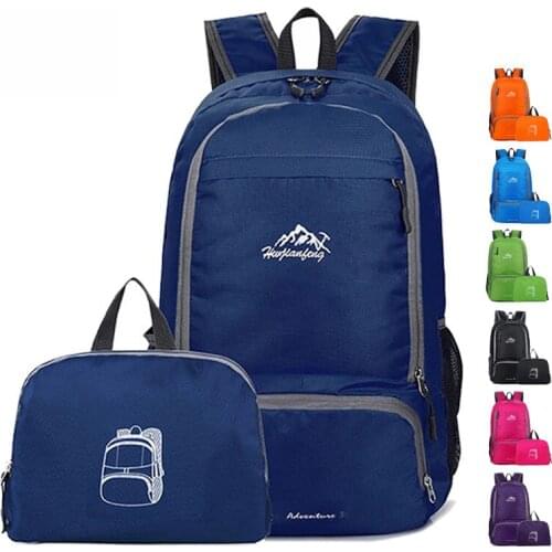 Outdoor Lightweight 3L Folding Bag Multifunctional Waterproof Backpack for Men Women Hiking Travel Climbing Foldable Bag