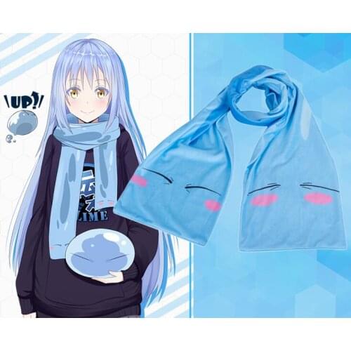 New Anime Tensei shitara Slime Datta Ken Scarf Fashion School Student Rimuru Tempest Cosplay Scarves