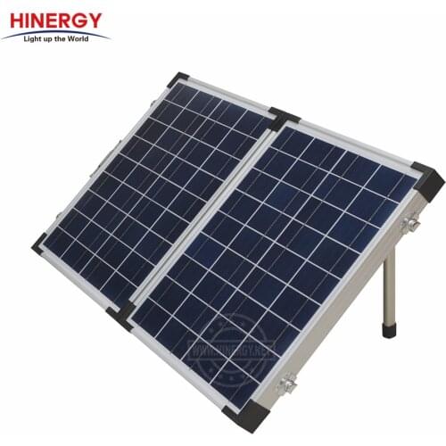 Hinergy 60W 80Wp 100WP 120W 140W 160 Watt 180W 200W 12V Folding Solar Panel Kits for LED Lights,RV Camping from China Factory