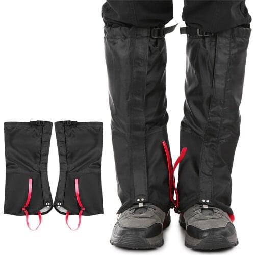 1 Pair Outdoor Sports Safety Mountain Snow Legwarmers Leg Gaiters Windproof Waterproof Shoes Cover Dust-proof Leg Gaiter S/M/L