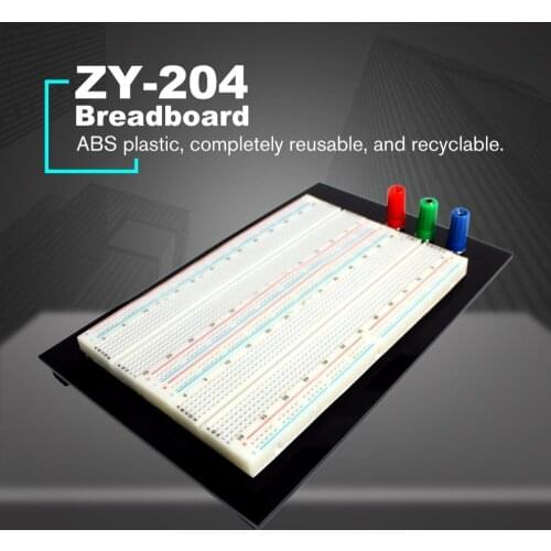 SYB-1660 Solderless Breadboard Protoboard 4 Bus Test Circuit Board Tie-point 1660 ZY-204