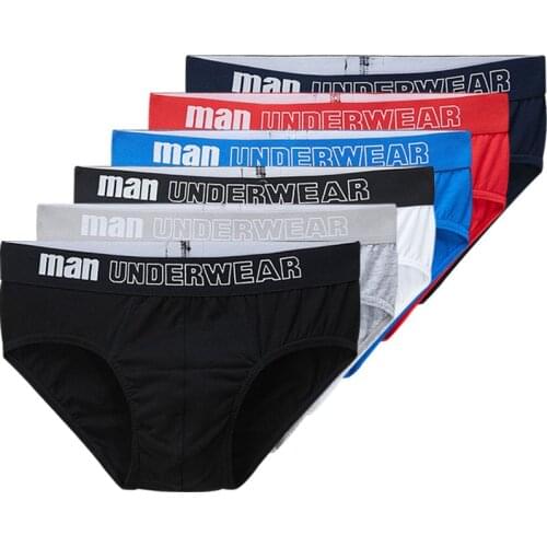 Underpants Male Sexy Men Underwear Brief Cotton Breathable Solid Mens Briefs Simple Thong Panties Jockstrap Gay Underpanties