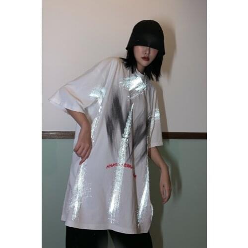 Street Unisex BF short sleeve T-shirt womens oversize loose hip hop casual mens and womens bottomed summer top tees t-shirts