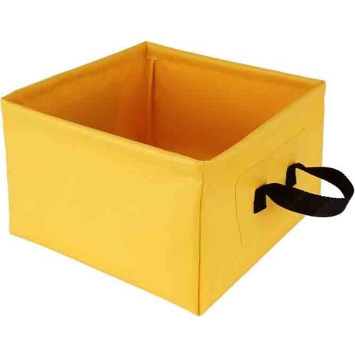 Outdoor Foldable Basin Square Fishing Bucket Camping Self-Driving Bucket Travel Folding Bucket Portable Washbasin