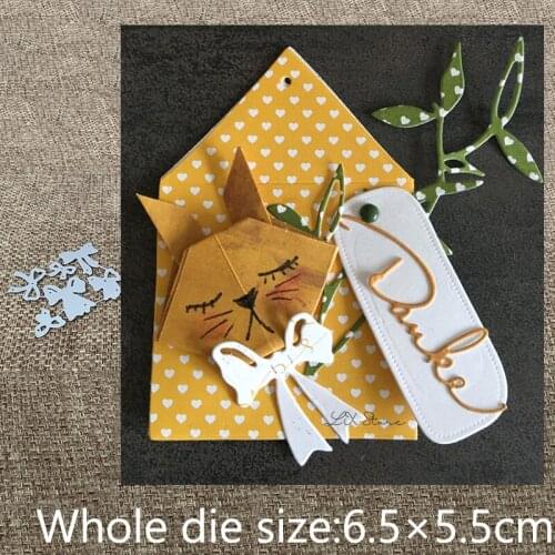 XLDesign Craft Metal Cutting Die stencil mold 6pcs bow tie decoration scrapbook Album Paper Card Craft Embossing die cuts