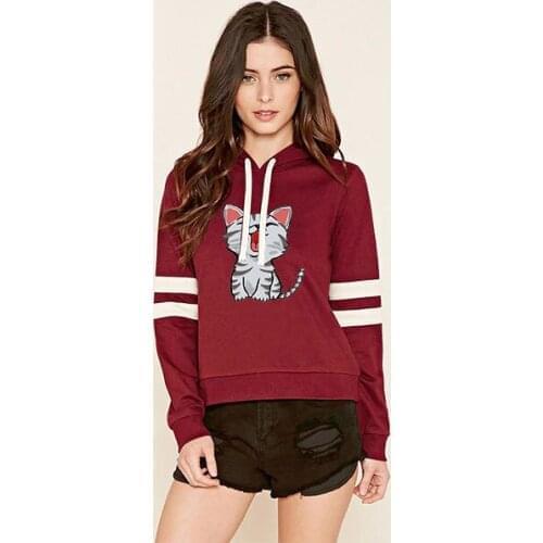 Hoodies Women Manga Prints Warm Clothing Cartoons Fleece Streetwear Fashion Fleece Swearshirt Personality Oversize Hoodies