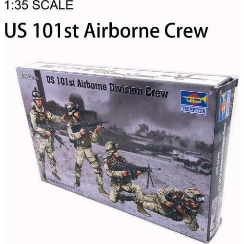 1:35 US 101st Airborne Division Crew 1/35 Military Assembly Model Scene Soldier Trumpeter
