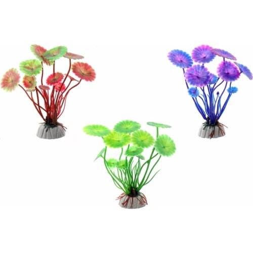 1 Pcs Aquarium Ornament Flower Grass Fish Tank Aquarium Aquatic Simulation Water Plant Ornament