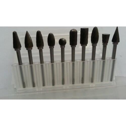 10x single Cut Tungsten Carbide Rotary Burr SET 1/8" shank Fit Dremel
