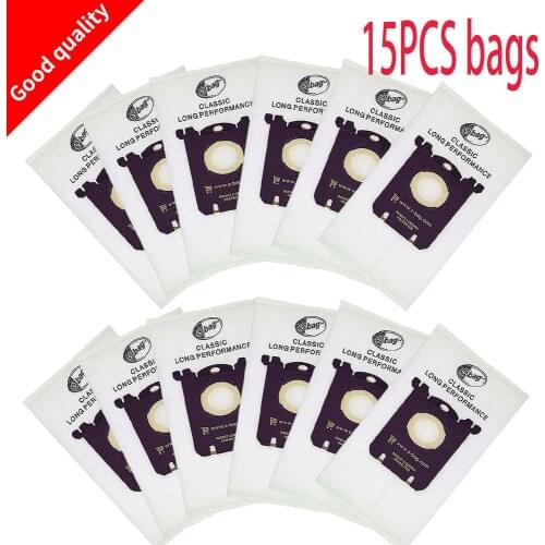 15pc Vacuum Cleaner Bag Dust Bag White for Electrolux Philip FC8208 FC8220 FC9088 HR8360 Tornado Vacuum Cleaner filter and S-BAG