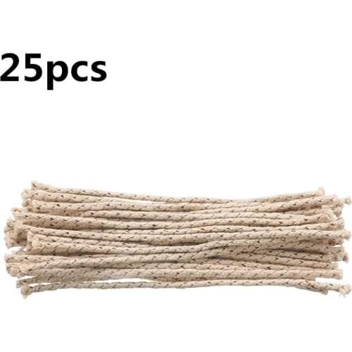 25pcs Replacement Copper Wire Cotton Core Wicks For Zippo Kerosene Oil Lighter Accessories Grind Wheel Lighter Smoking Gadget