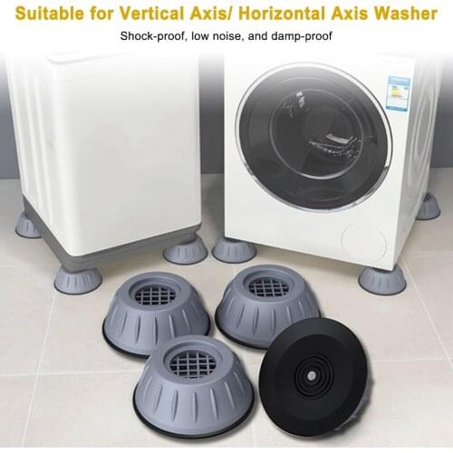4Pcs Anti-Vibration Pads for Washing Machine 1/2/4cm High Anti-Walking Anti-slip Pads for Refrigerator Washer and Dryer