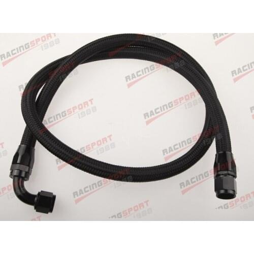 48" 90D 10AN Nylon Braided Racing Performance Oil Fuel Coolant Line Hose Assembly
