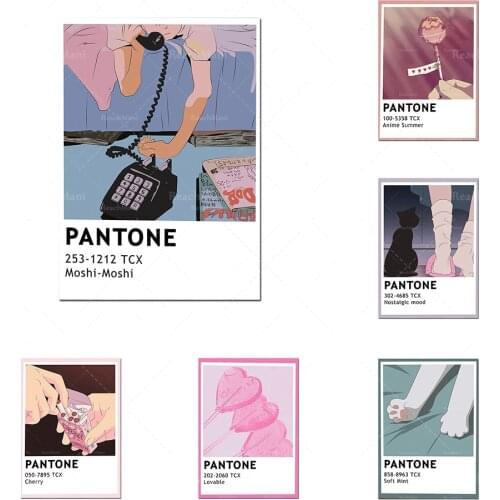 Affiches d'animation Pantone, impression d'animation de sucette, mode d'impression Pantone, belles affiches, affiches d'animatio
