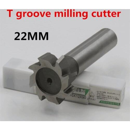 Free Shipping 1PCS 22*3*4*5*6*8*10 high speed steel Straight shank T groove milling cutter T type Straight shank milling cutter