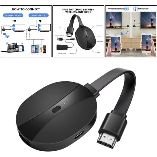 4K 2.4G Wireless Adapter WIFI Display Dongle for TV, High Performance