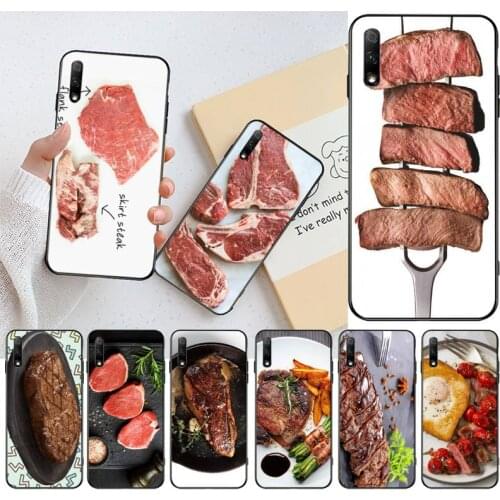 Gourmet steak Painted Phone Case for Huawei Honor 30 20 10 9 8 8x 8c v30 Lite view pro