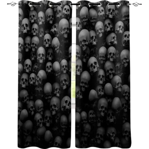 Skull Head Griskandravis Farm Printed Window Curtains Living Room Bedroom Children Room Modern Home Decor