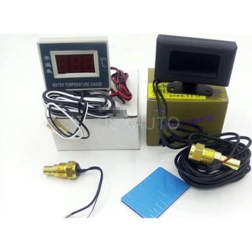 Excavator Water tem sensor LCD digital straight-through water tem meter Excavator Accessories For Daewoo 220-5 225-7 Doosan