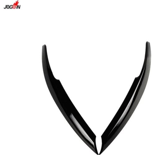 For VW Volkswagen Polo Mk5 6R 6C 2011-2017 Gloss Black Front Headlight Head Light Lamp Cover Eyelid Eyelids Eyebrow Trim Sticker