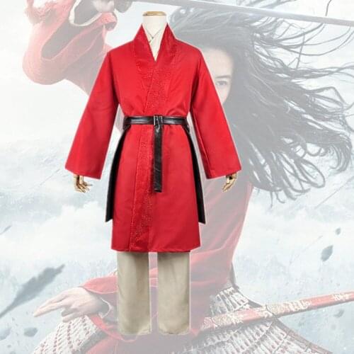 Movie Hua Mulan Cosplay Costumes Christmas Kids and Adult Women Halloween Heroine Outfits Chinese Ancient Costume Hanfu Dress
