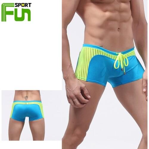 STARFUN Mens Tight Swimming Shorts Quick Dry Breathable Sport Boxer Trunks Swimsuit Beach Sea Surf Board Sportsman Sexy Gift