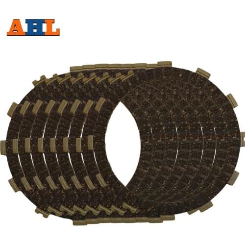 AHL Motorcycle Clutch Friction Plates Set For HONDA CR250R CR250 R 1983-2007 Clutch Lining #CP-00037