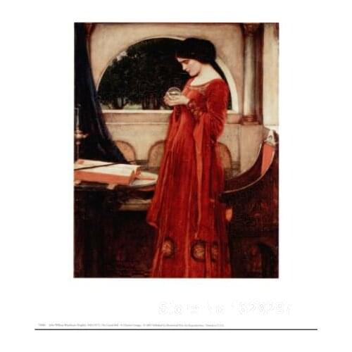 Wall art modern The Crystal Ball John William Waterhouse Paintings Hand painted High quality
