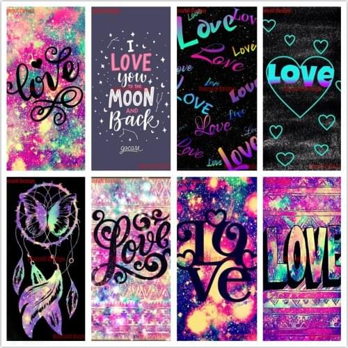 New 5d diamond mosaic sale text "love you" diamant painting 5d"love" diamond painting 5d "love" best gift to friend or family
