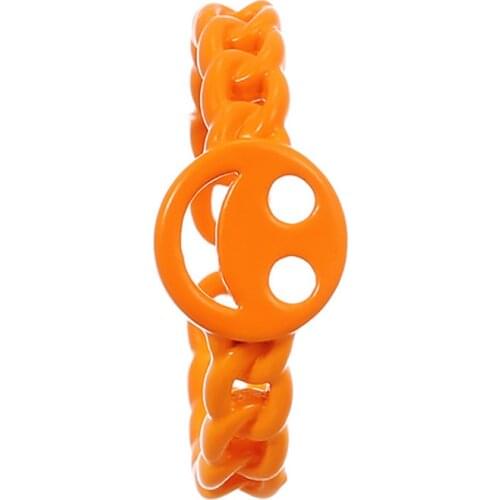 ZHINI New Colorful Metal Smiley Rings for Women Personality Punk geometric Twisted Statement Ring Fashion Jewelry 2021 anillos