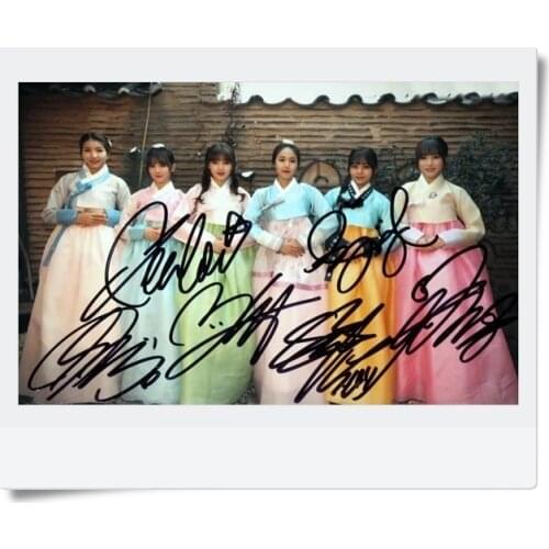 Signed GFRIEND autographed original group photo 6 inches freeshipping 062017 C VERSION