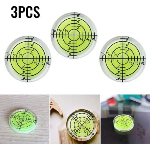 Round Surface Spirit Level Spirit Surface Spirit Level 0 - 6 Degrees 32mm Bubble