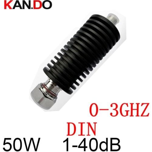 Telecom RF attenuator 50W 7/16 din male to N female DC-3G 1-40DB attenuation feeder connector RF Attenuator communication parts