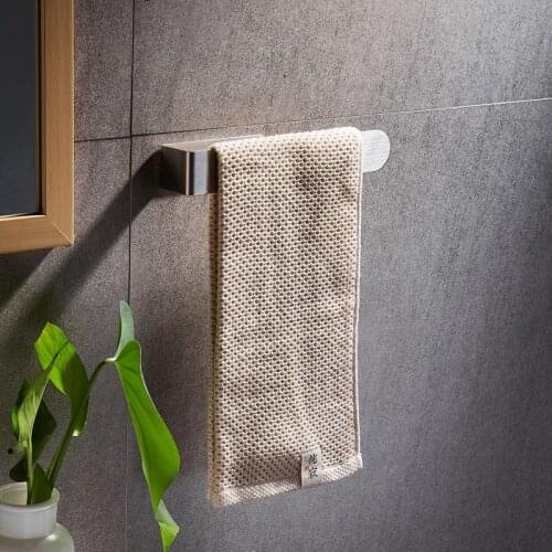 Towel rack stainless steel bathroom toilet free perforated towel rack kitchen towel bar decoracion de bañoaccesorios de bano