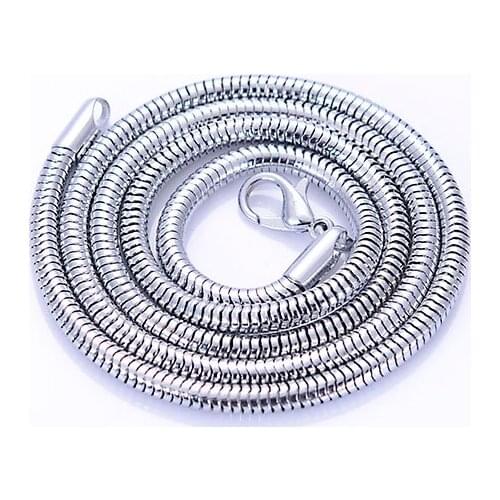 Snake Chain Plated Necklace Statement Jewelry Women Brass Jewelry Chokers Diy Fashion Jewelry Making Accessories