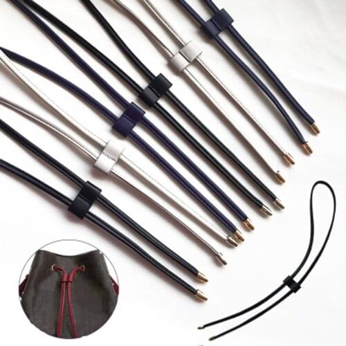 1PCs DIY Replacement Bucket Bag Drawstring Rope Backpack Beam Pocket Purse Accessories Women Detachable PU Leather Bag Strap