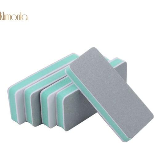 10pcs Sanding Buffer Block Nail File Double-side Nail Art Buffing Tips Sponge Grinding Polisher Nail Salon Tools