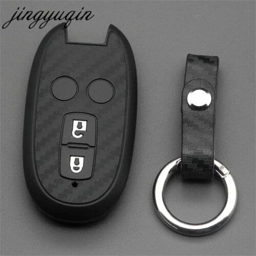 10pcs Smart Key Carbon Case For Suzuki Stingray Wagon R Hustler MH23S MH34S Alto Spacia Solio FOB Remote Keyless Car Styling