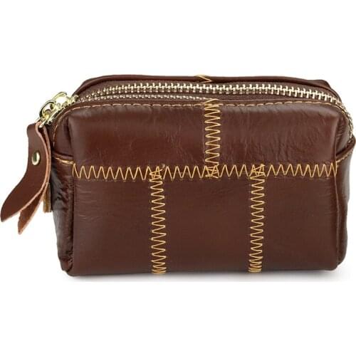 100% Genuine Leathers Clutches Lady Wallet Female Coin Clutch Purse Short Men Money Bag Quality Designer Male Memory Card Holder