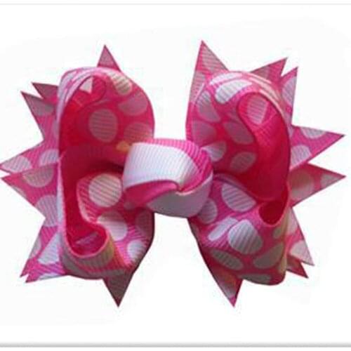 12pcs 3.5 inch Ribbon Boutique Hair Bows For Children Hair Accessories with Clip 3.5" A- Windmill Bows Clips Free shipping