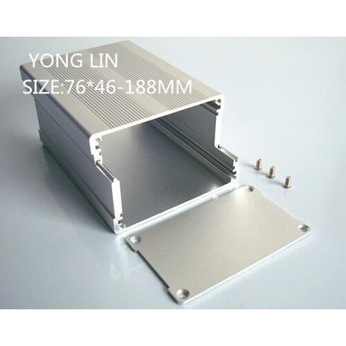 2piece Diy aluminium box housing or aluminum enclosure for pcb/Aluminum Box76*46-188