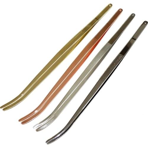 30cm Stainless Steel Garnish Tongs Cocktail Tweezer Kitchen & Bar Tweezer Food Tongs Tool Bar Accessories Bartender Tweezer