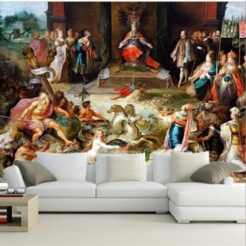 The custom 3D murals,3D solid court figure painting papel de parede ,living room sofa TV wall bedroom wall paper
