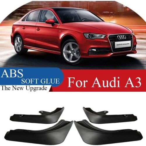 4pcs ABS Front & Rear Fender Protector For Audi A3 2017-2021 Car Mud Flaps Splash Guard Mudguard Mudflaps Accessories