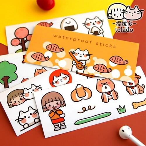 4packs/16pcs character series Creative deceration lovely characters DIY waterproof PVC sticker
