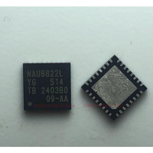 5pcs NAU8822LYG QFN-32 NAU8822L NAU8822 24-bit Stereo Audio Codec with Speaker Driver 100% new imported original 100% quality