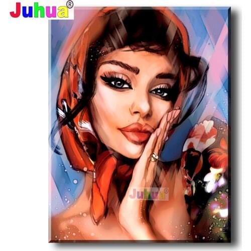 5D New Diamond Painting Full Square/Round "Africa Girl"Picture DIY Diamond Embroidery Portrait Lady Wall Art Gift