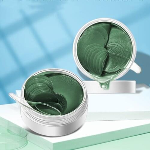 Anti-Wrinkle Eye Mask 60pcs Niacinamide Seaweed Moisturizing Eye Patches Whitening Firming Skin Care Gel Patch Korean Cosmetics