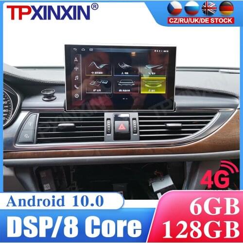For Audi A6 2012 - 2018 Car Radio Multimedia Video Player Navigation Stereo HeadUnit GPS Accessories Android 10 Auto 2din no dvd